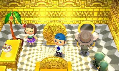 My excessively bright golden furniture room.