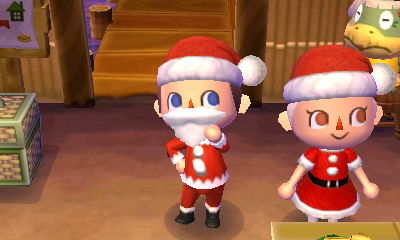 Mr. and Mrs. Claus! Actually Jeff and Caitlyn.