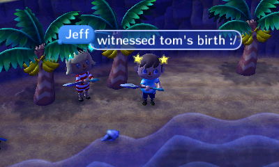 Jeff: I witnessed Tom's birth. :/