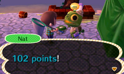 Nat, the Bug-Off judge: 102 points!