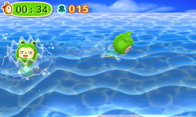 Froggy Beth comes up for air.