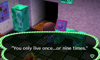 Quote on Bob's pic: You only live once...or nine times.