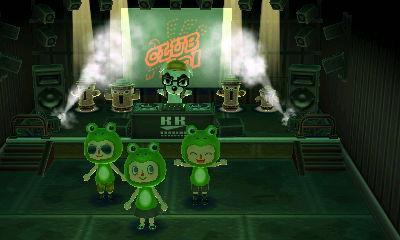Frogs dancing in Club LOL.