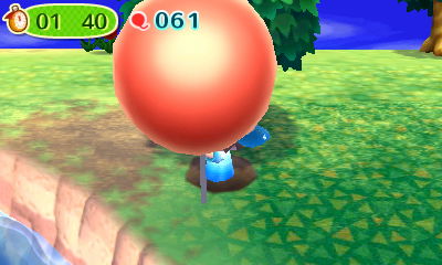 Me in a pitfall, although the view of me is obscured by a passing balloon.