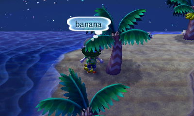 A banana on my island!