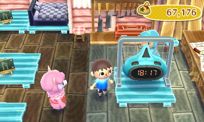 My customized astro clock in blue at Re-Tail.