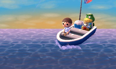 Taking a boat ride out to the island in the daylight.