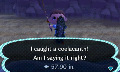 I caught a coelacanth! Am I saying it right?