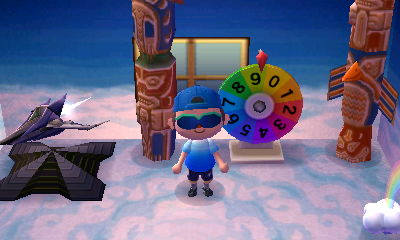 The colorful wheel item. It spins when you use it.