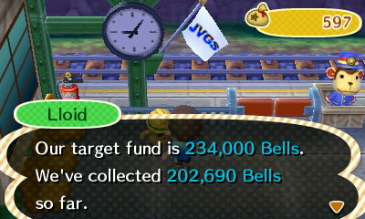 Lloid: Our target fund is 234,000 bells. We've collection 202,690 bells so far.