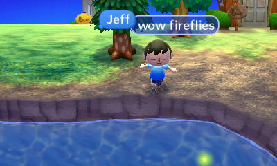 Fireflies in daylight, thanks to the nighttime sunshine at the summer solstice.