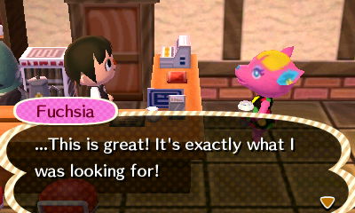Fuchsia: ...This is great! It's exactly what I was looking for!