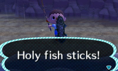 Me, after catching a coelacanth: Holy fish sticks!