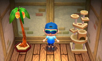 My new DLC items for July 2013, the palm-tree lamp and cat tower.