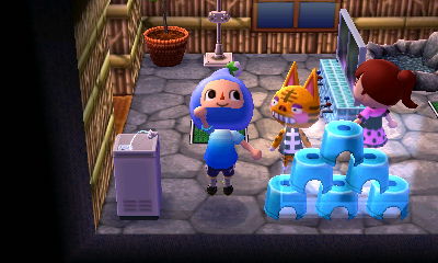 Me jumping up to turn Tabby's fan on and off.