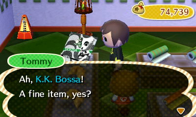 Tommy: Ah, K.K. Bossa! A fine item, yes?