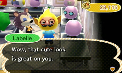 Labelle: Wow, that cute look is great on you.