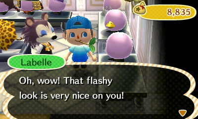 Labelle: Oh, wow! That flashy look is very nice on you!