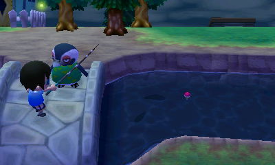 Tex standing in my face as I tried to fish.