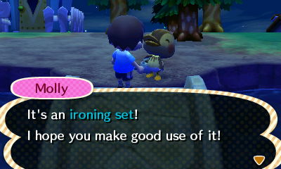 Molly: It's an ironing set! I hope you make good use of it!