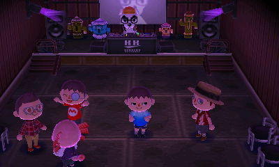 The four of us dancing at Club LOL.