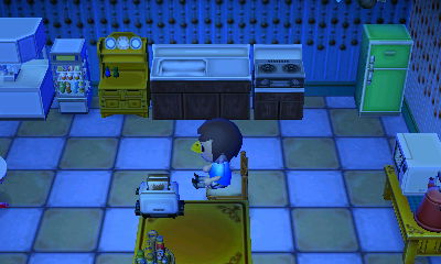 The kitchen in the SpotPass home belonging to Reggie from Nirvana.