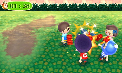 Smacking the machine with toy hammers on the hammer tour.