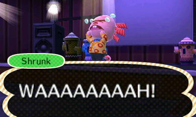 Shrunk, teaching me the sorrow emotion: WAAAAAAAAH!