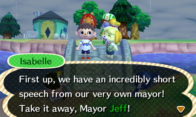 Isabelle: First up, we have an incredibly short speech from our very own mayor!