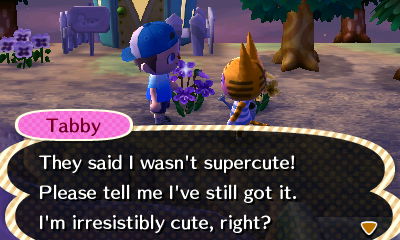 Tabby: They said I wasn't supercute! Please tell me I've still got it. I'm irresistibly cute, right?