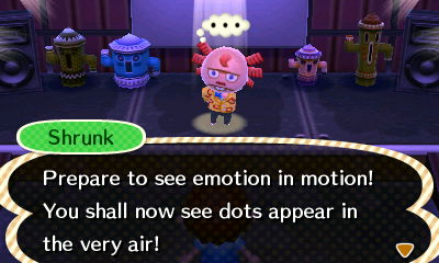 Shrunk: Prepare to see emotion in motion! You shall now see dots appear in the very air!