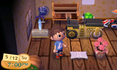 The Wii Balance Board on display in my New Leaf house.