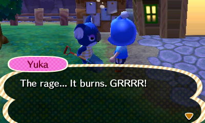 Yuka: The rage... It burns. GRRRR!