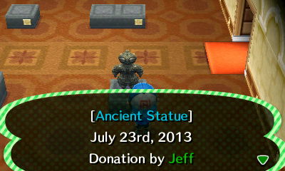 [Ancient Statue] July 23rd, 2013. Donation by Jeff.