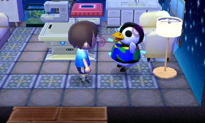 Aurora takes some medicine.