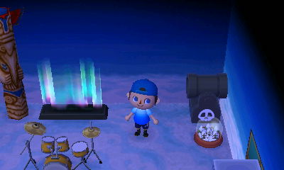 My aurora screen on display in my New Leaf house.