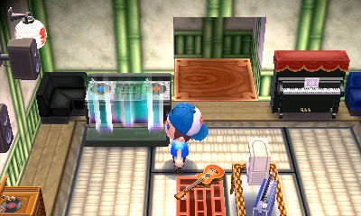 The aurora screen in the basement of the SpotPass home belonging to Lindsey from Autumn.