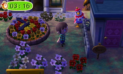 Benedict hides behind a house during a game of hide-and-seek.