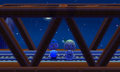 Me and Wendy standing on the bridge.