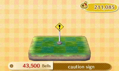 Caution sign PWP: 43,500 bells.