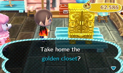 Take home the golden closet?