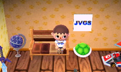 Sitting in my house with my JVGS pattern hanging on the wall.