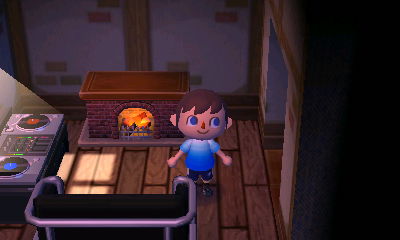 My new left room, with just a few pieces of furniture to get me started.