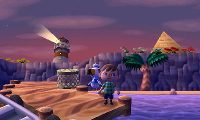 My new lighthouse, as seen from the dock.