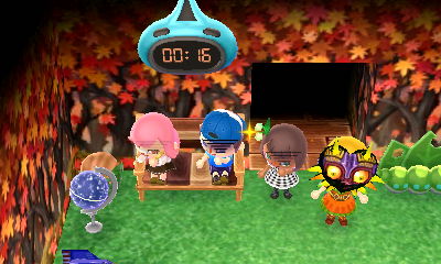 Jeff, Wendy, Valeria, and Daisy using the mischief emotion.