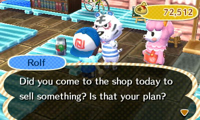 Rolf: Did you come to the shop today to sell something? Is that your plan?