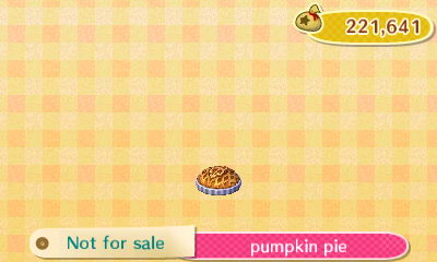 Pumpkin pie DLC: Not for sale.