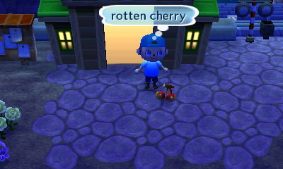 Me finding a rotten cherry on the ground.