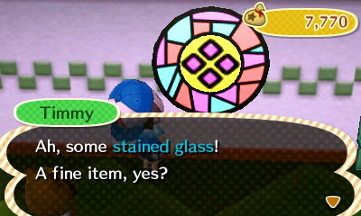 Timmy: Ah, some stained glass! A fine item, yes?