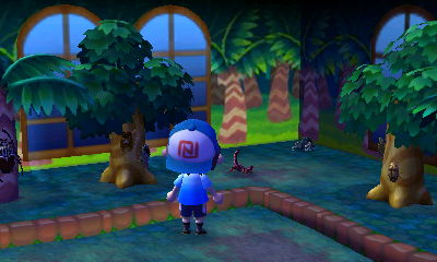 The tarantula fighting with a scorpion in the bug room at the museum.